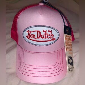 Von Dutch Hat Pink & Red